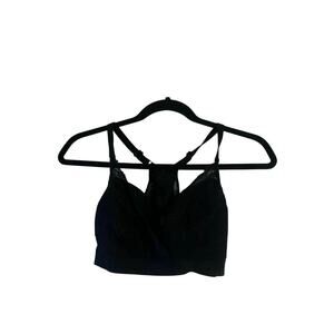 Chantelle Women’s Lace Racerback Black Bra Soft Cup No Underwire Large